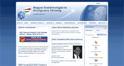 Desktop Screenshot of endokrinologia.hu